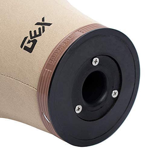 Gex 22.5'' Canvas Cork Wig Block Mannequin Head For Wig Making Drying Styling Display With Table C Clamp Stand Holder (Light Bro
