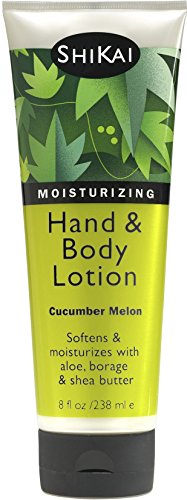 Shikai Hand & Body Lotion (Cucumber Melon, 8Oz) | Daily Moisturizing Skincare For Dry And Cracked Hands | With Aloe Vera & Vitam