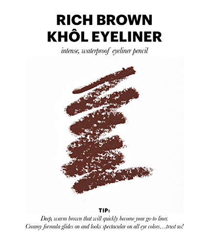 Jillian Dempsey Khal Eyeliner  Waterproof Eyeliner Pencil With Built-In Smudger  Long-Lasting Intense Color I Vegan  Rich Brown