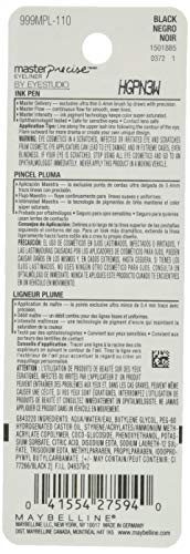Maybelline Eyestudio Master Precise All Day Liquid Eyeliner Makeup, Black, 0.034 fl. oz.