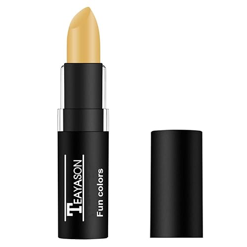 Go Ho Makeup Light Yellow Cream-Blendable Stick - Yellow Eye Black Face Body Paint Stick Professional Sfx Makeup,Softball/Baseba