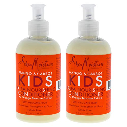 Shea Moisture Kids Conditioner 8 Ounce Mango/Carrot Extra Nourishing (236Ml) (2 Pack)