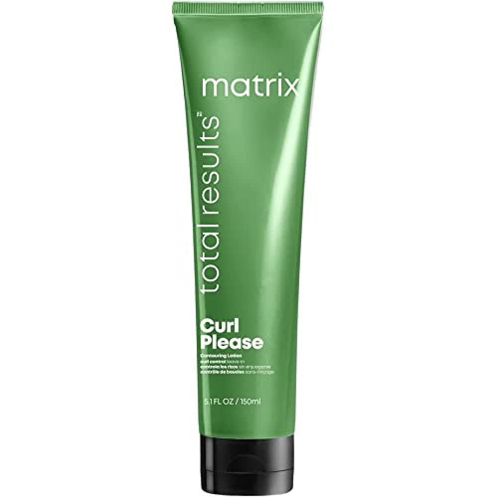 MATRIX Total Results Curl Please Curl Contouring Lotion Leave-In Treatment | Adds Body & Shine | For Wavy and Curly Hair | 5.1 F