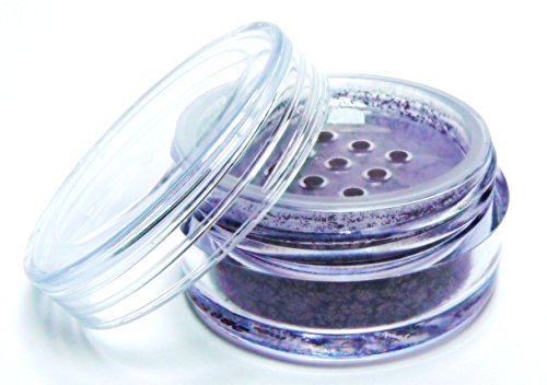 Pure Ziva Beautiful Deep Eggplant Purple Blue Single Loose Powder Eyeshadow Powder Pigment; Talc, Paraben & Cruelty Free