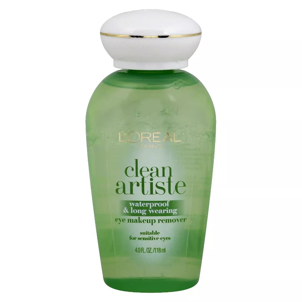 L'Or  Al Paris Clean Artiste Eye Makeup Remover, Sensitive Eyes, 4 Fl. Oz.