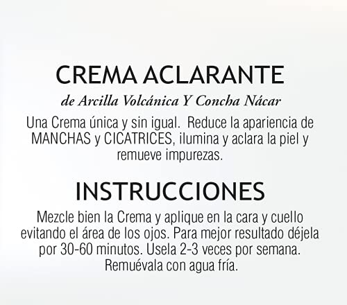 Concha Nacar Brightening Mask, 3 oz - Reduces Spots & Scars, Beige, Crema Aclarante Para Piel Manchas En Cara (Pack of 1)