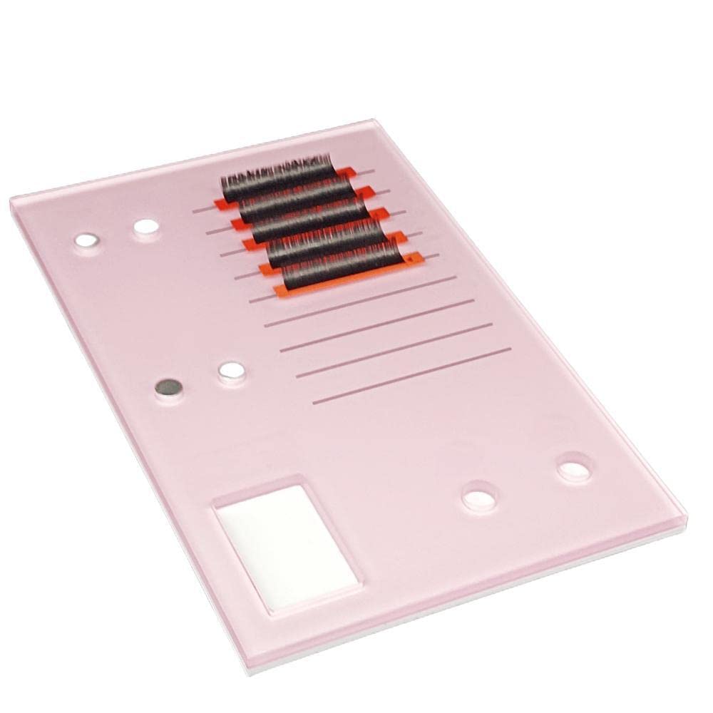 Liximmazn Acrylic Eyelash Grafting Pallet, Lash Tile Holder, Bigger Size Glue Cups Eyelash Extensions Storage Gasket Pads With M
