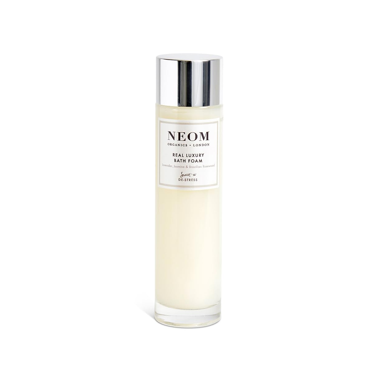 Neom- Lavender, Jasmine & Rosewood Bath Foam, 6.76 Fl Oz | Real Luxury Range | Coconut & Almond Oil | Scent To De-Stress | Vegan