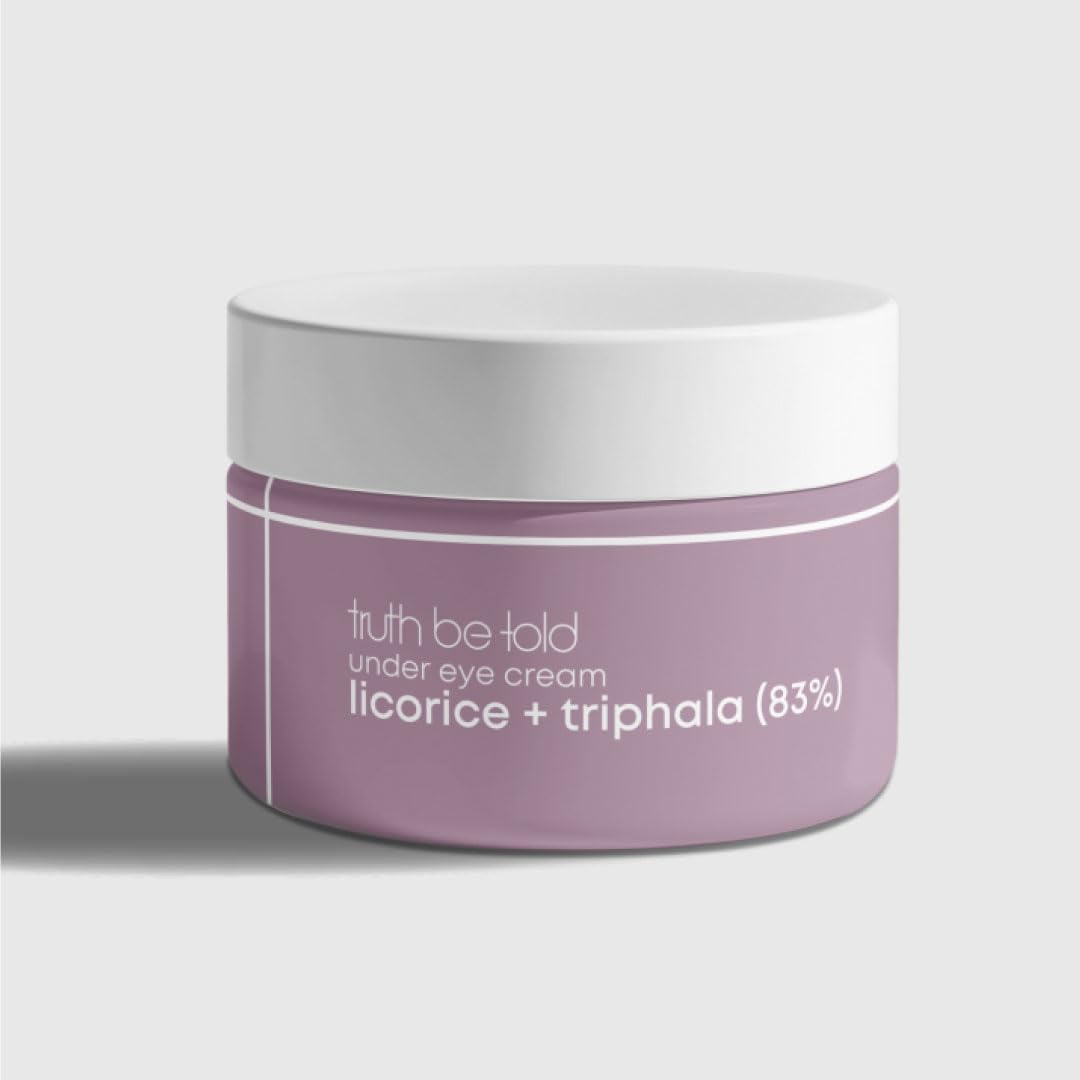Truth Be Told Tbt Under Eye Cream With Licorice & Triphala(15Ml), Dark Circle Removal, Puffiness Reduction & Wrinkle Smoothing, 