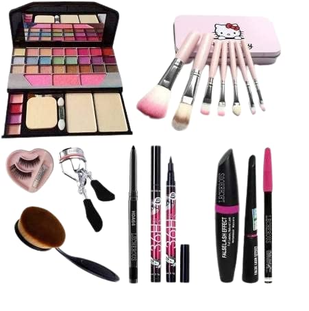 Glowhouse Makeup Brush Set  Multicolour, Pack Of 8