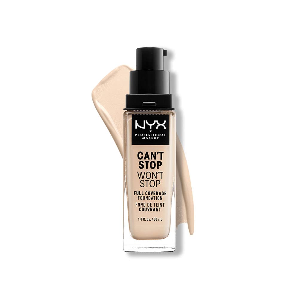 NYX PROFESSIONAL MAKEUP cant Stop Wont Stop Foundation, 24h Full coverage Matte Finish - Pale