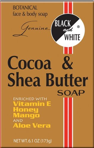 Black and White Cocoa & Shea Butter Soap 6.1 oz