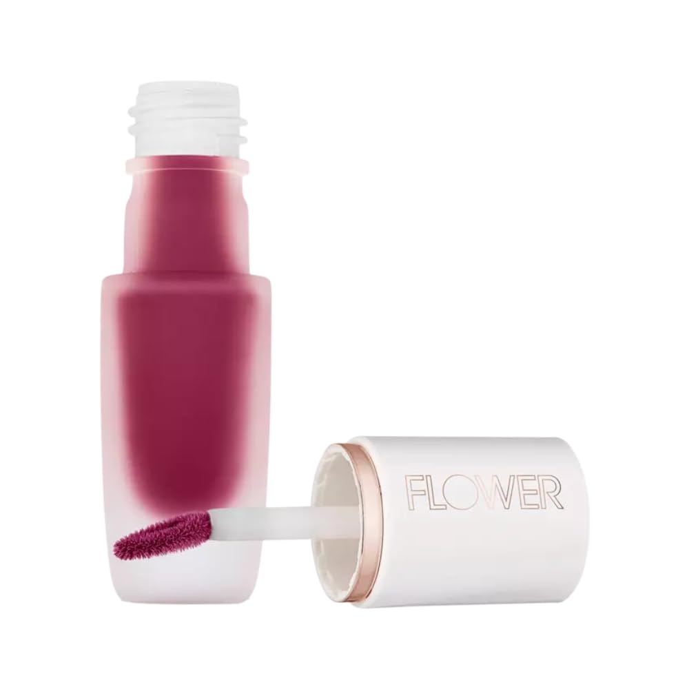 Flower Beauty By Drew Barrymore Perfect Pout Lip Color - Soft Matte Finish - Liquid Lipstick - Comfortable + Lightweight Feel (F