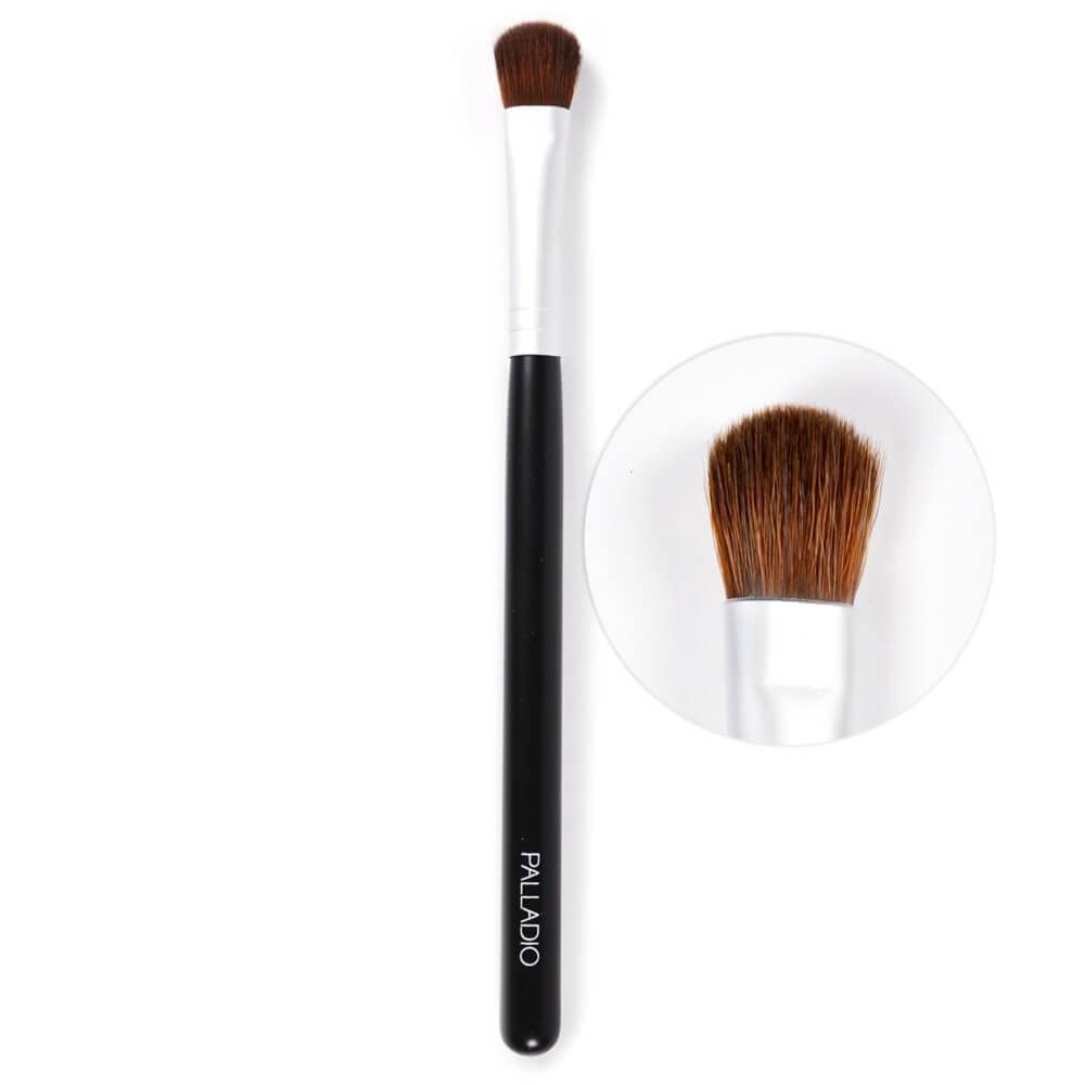 Palladio Shadow Blending Makeup Brush, Wide Brush Head, Flawless Blending, Smooth Finish, Synthetic Natural Bristles, Soft Feel,