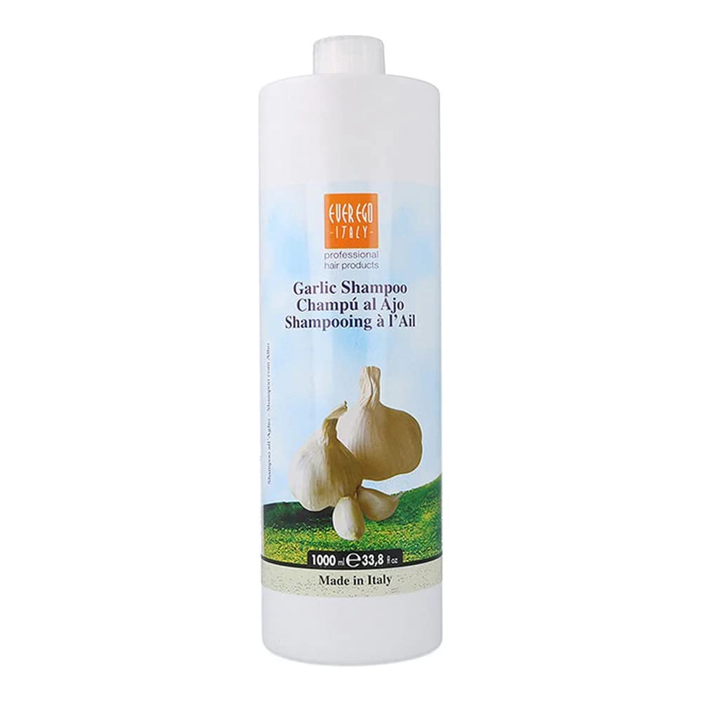 Ever Ego Italy Garlic Shampoo For Damaged, Bleached Or Colored Hair | Repairing And Hydrating Hair Care Product For Men And Wome