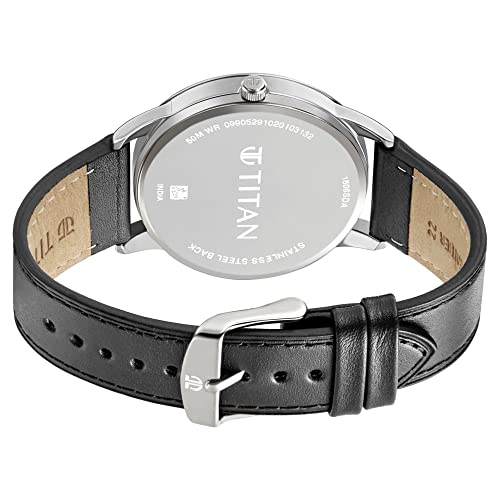 Titan 1806Sl06 Watch For Men Analog Brown Leather Band, Strap, Strap