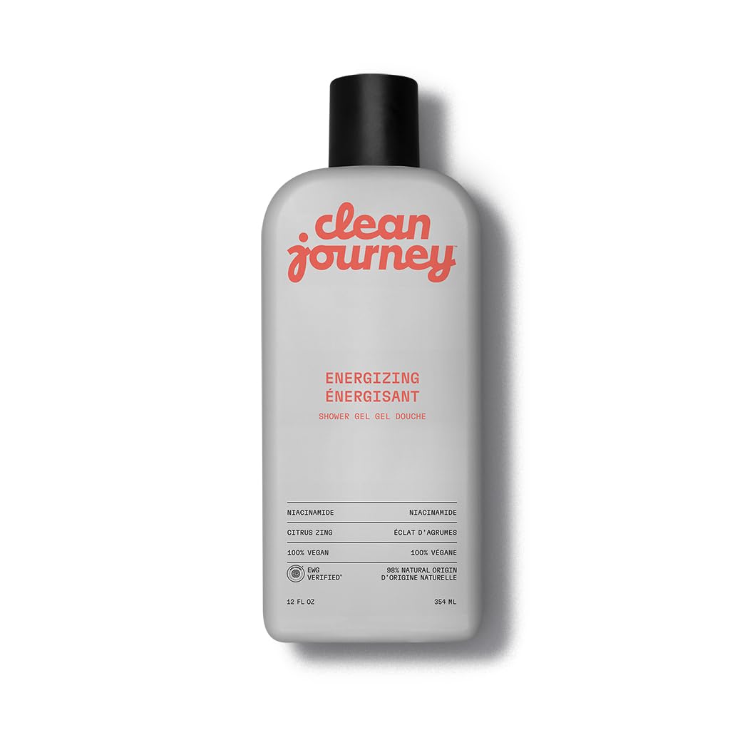 Cleanjourney Body Wash, Ewg Verified Shower Gel With Niacinamide And Glycerin, Clean Ingredients, Vegan, Energizing, Citrus Zing