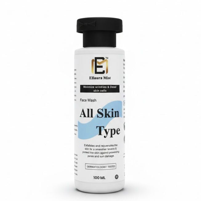 Ellaura Mist Glycolic Acid Facewash For Oily Skin Face Wash Man & Women And Dead Skin Cells For Boosts Skin Hydration & Elastici