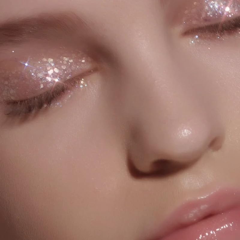 DEARDAHLIA Paradise Shine Eye Sequins ANGEL TEARS Long Lasting Liquid Eyeshadow Glitter Gloss High Shine Pearl, Lightweight, Min