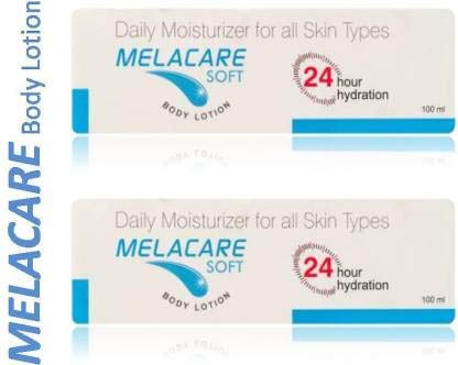 Ajanta Pharma Melacare Soft Daily Moisturizer Body Lotion, 100Ml Each - Pack Of 2