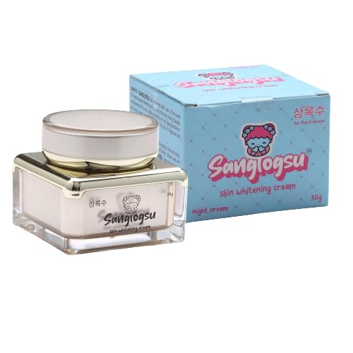 Sanglogsu Korean Brightening Night Cream For Dark Spots, Uneven Skin Tone| Gluta & Vita  C | 30G
