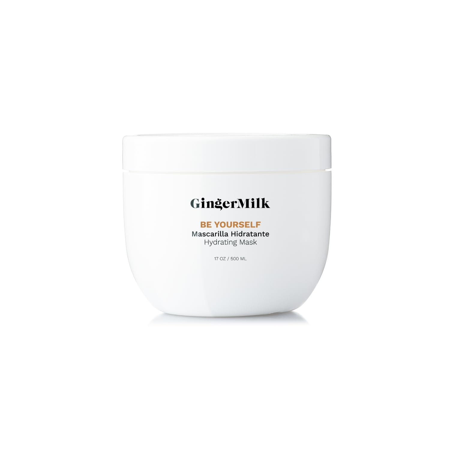 Ginger Milk Hydrating Hair Mask for Curly, Wavy, and Coily Hair - Nourishing Formula for Defined Curls, Frizz Control, and Shine