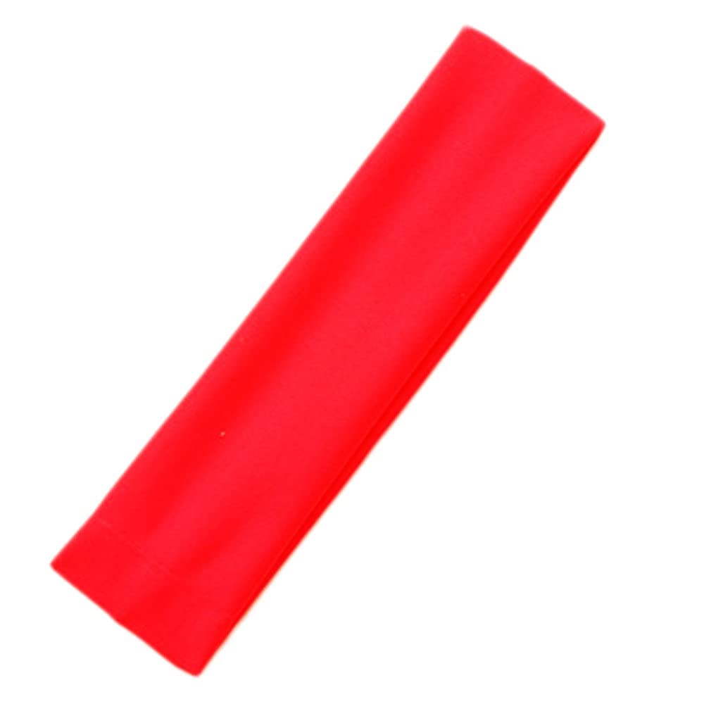 Girls Cotton Hairband Elastic Head Bands Yoga Sports Ladies Hair Styling Band Hair Accessories School Girl Hair Bands White, Red