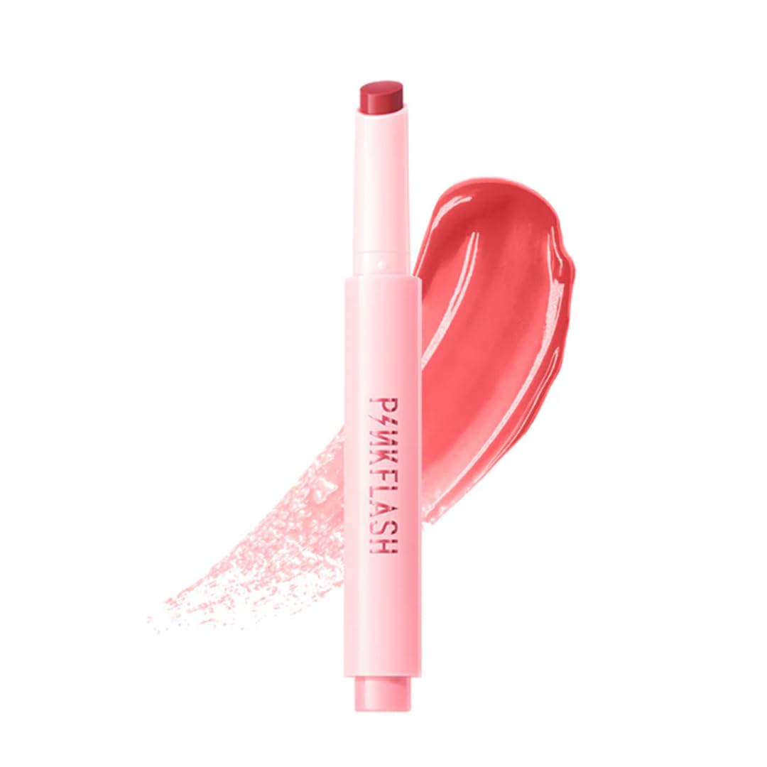 Pinkflash Volumizing Glossy Balm  Pk02 Icy Rose, Hydrating & Plumping Lip Balm, Smooth Glossy Finish, LongLasting Moisture, No