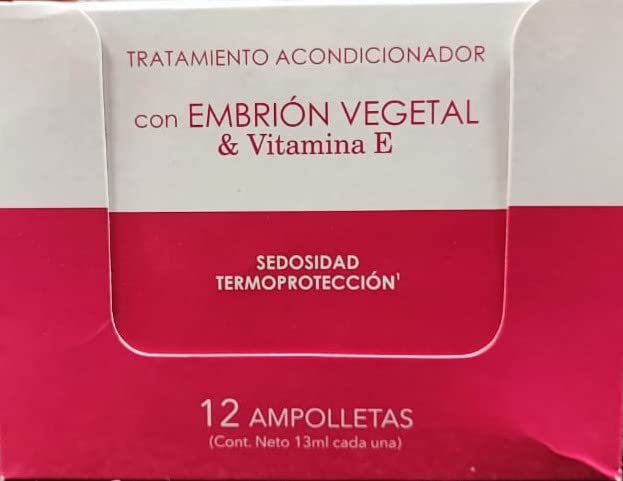 Vegetable Embryo and Vitamin in Ampoules Lehit Hair Treatment | Embrion Vegetal y Vitamina en Ampollas Tratamiento Capilar Lehit