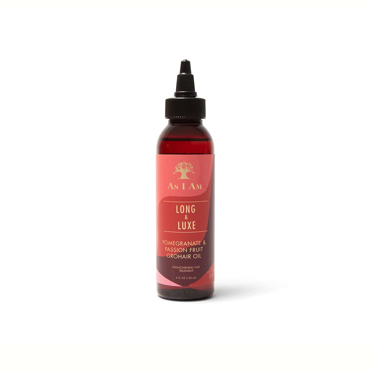 As I Am Long & Luxe GroHair Oil - Pomegranate & Passion Fruit - 4 Fl Oz - Scalp Rejuvenation & Hair Retention