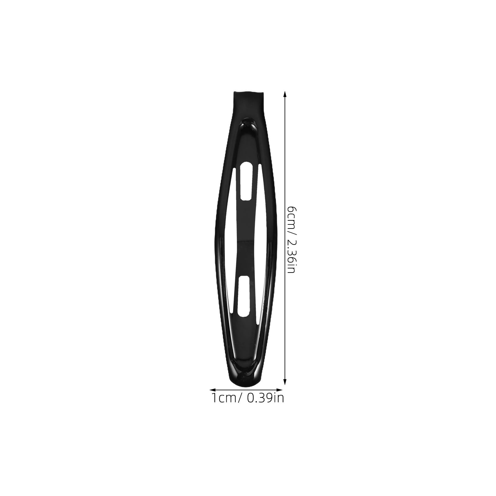 Black Metal No Slip Hair Clips, Barrettes and Hairpins for Girls and Women