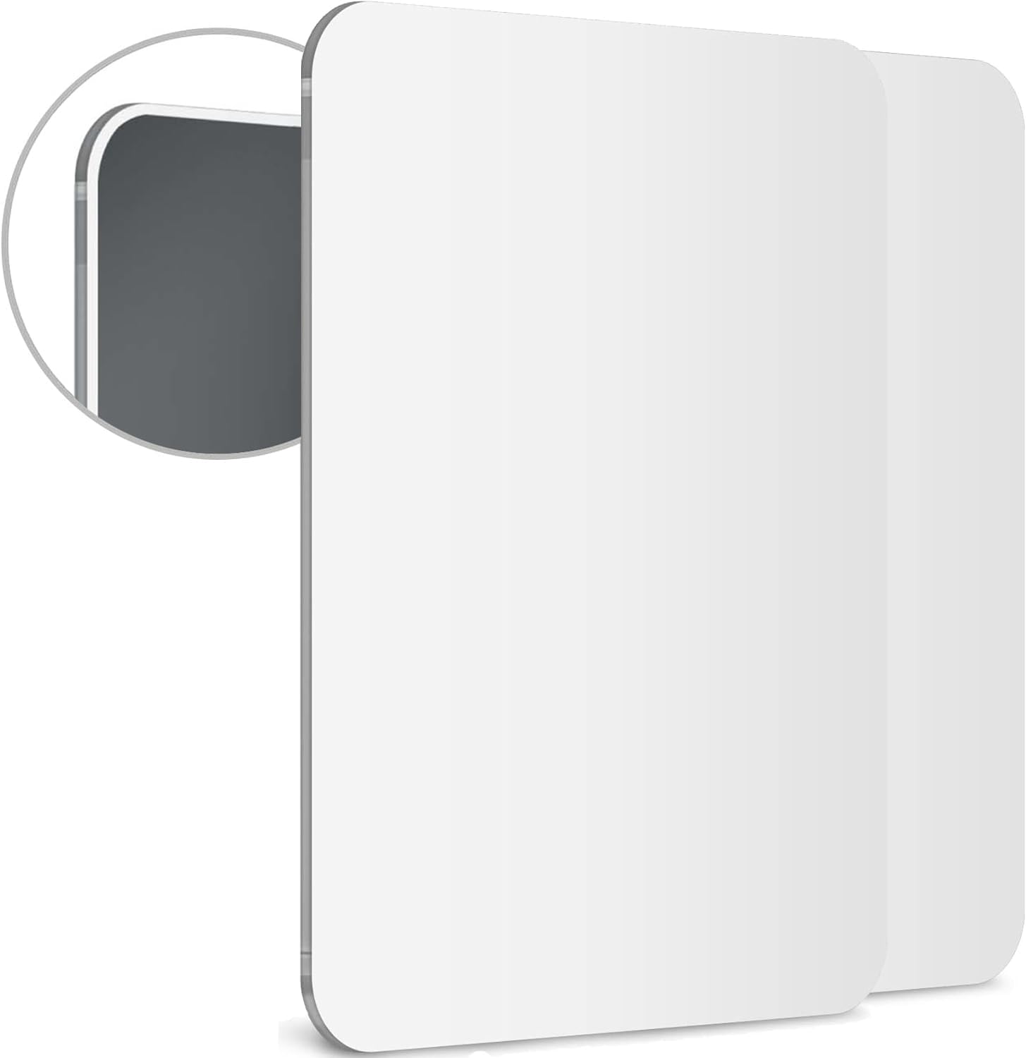 Mavoro Magnetic Locker Mirror | 7X9In Acrylic Mirror - Unbreakable Mirror | Sleek Frameless Mirror | Glassless Safety Kids Mirro