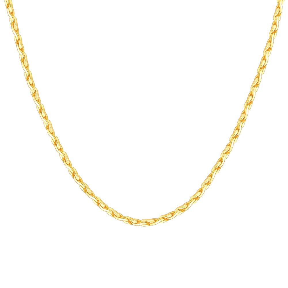 Giva 925 Silver Golden Tranquil Waters Chain | Gifts For Women And Girls | With Certificate Of Authenticity And 925 Stamp | 6 Mo