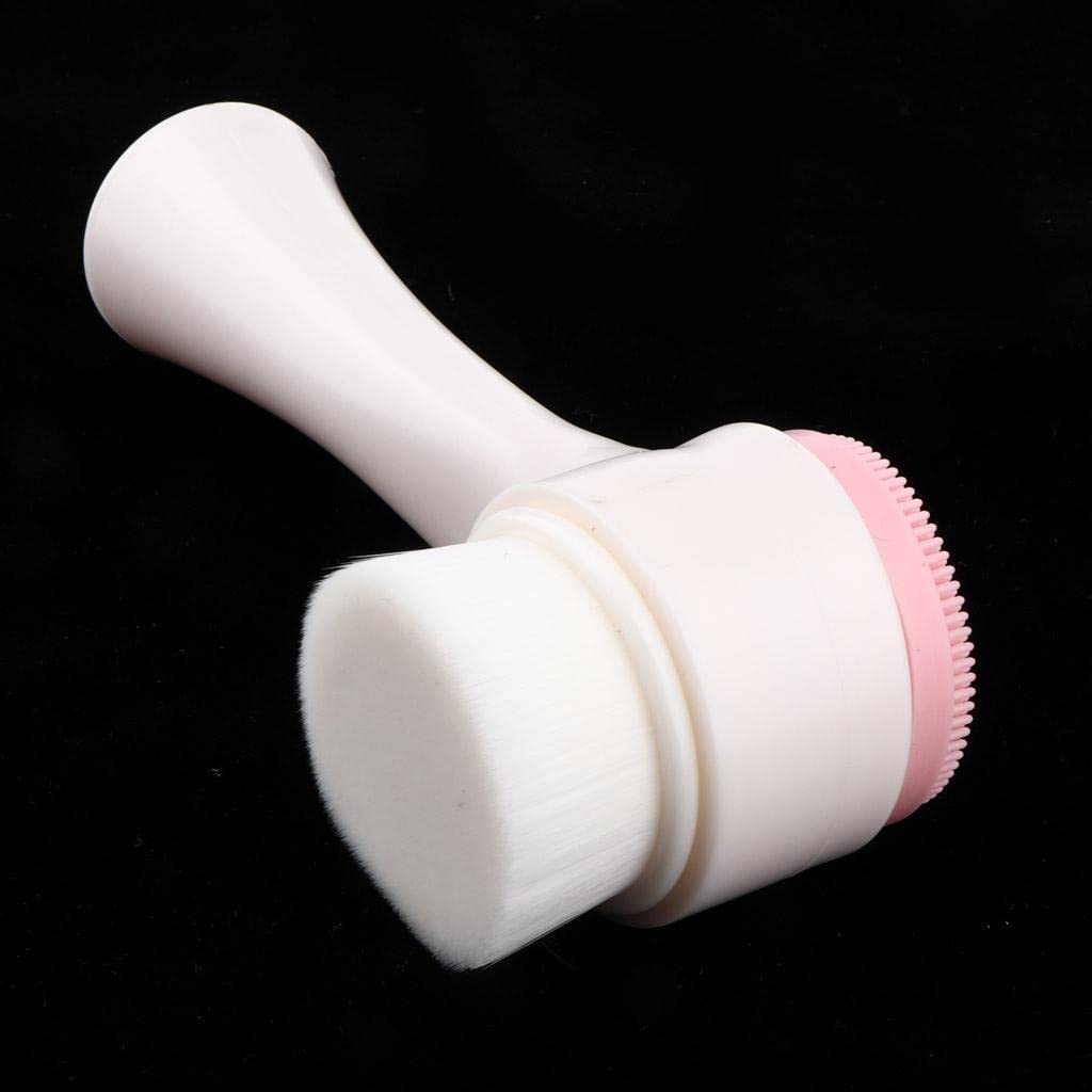 Ecomistiq Double Ended Face Cleansing Brush Professional Scrubbers Exfoliator Pink| Brushes| Makeup Tools & Accessories | |Healt