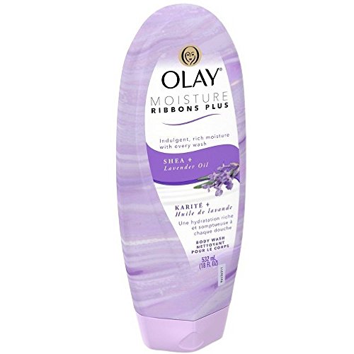 OLAY Moisture Ribbons Plus, Shea plus Lavender Oil 18 oz (Pack of 5)