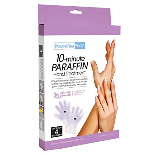 Paraffin Wax Works 10-Minute Hand Treatment Gloves, Relaxing Lavender, 1 Pair, Lilac