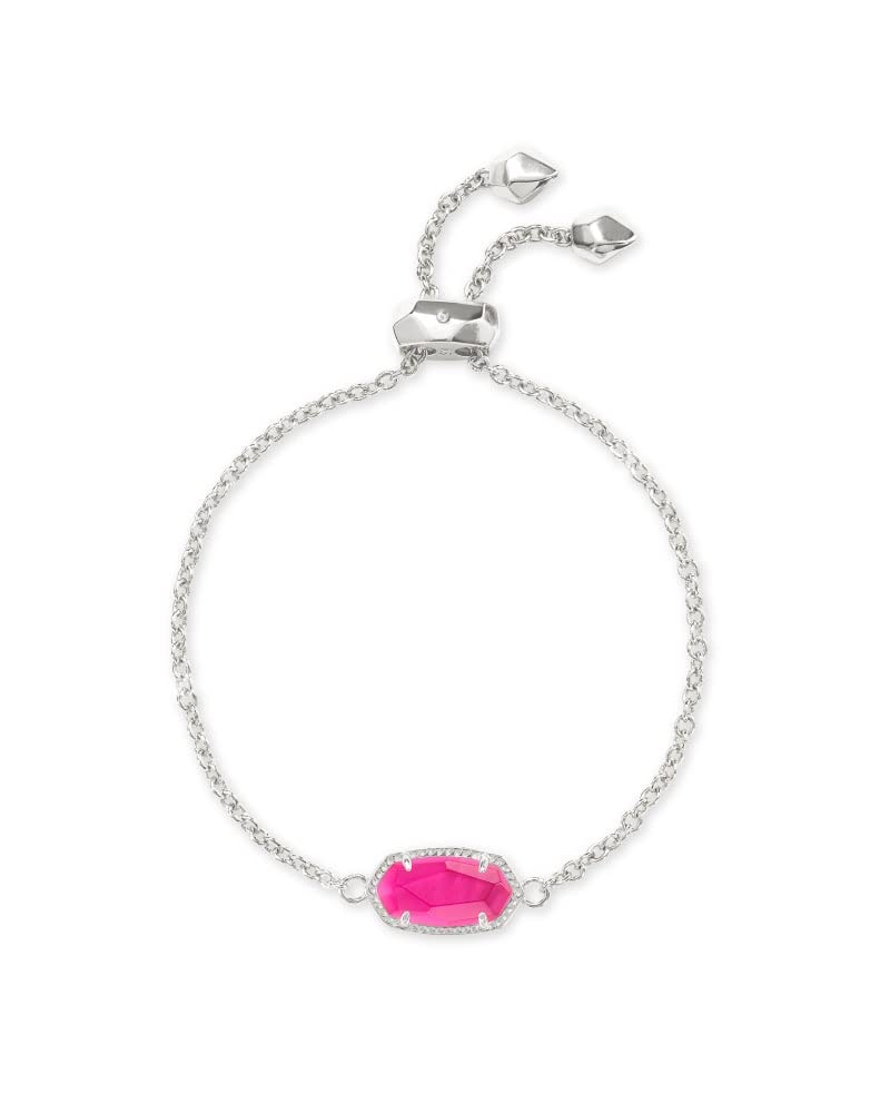 Kendra Scott Elaina Link Chain Bracelet for Women, Fashion Jewelry, Rhodium-Plated, Azalea Illusion