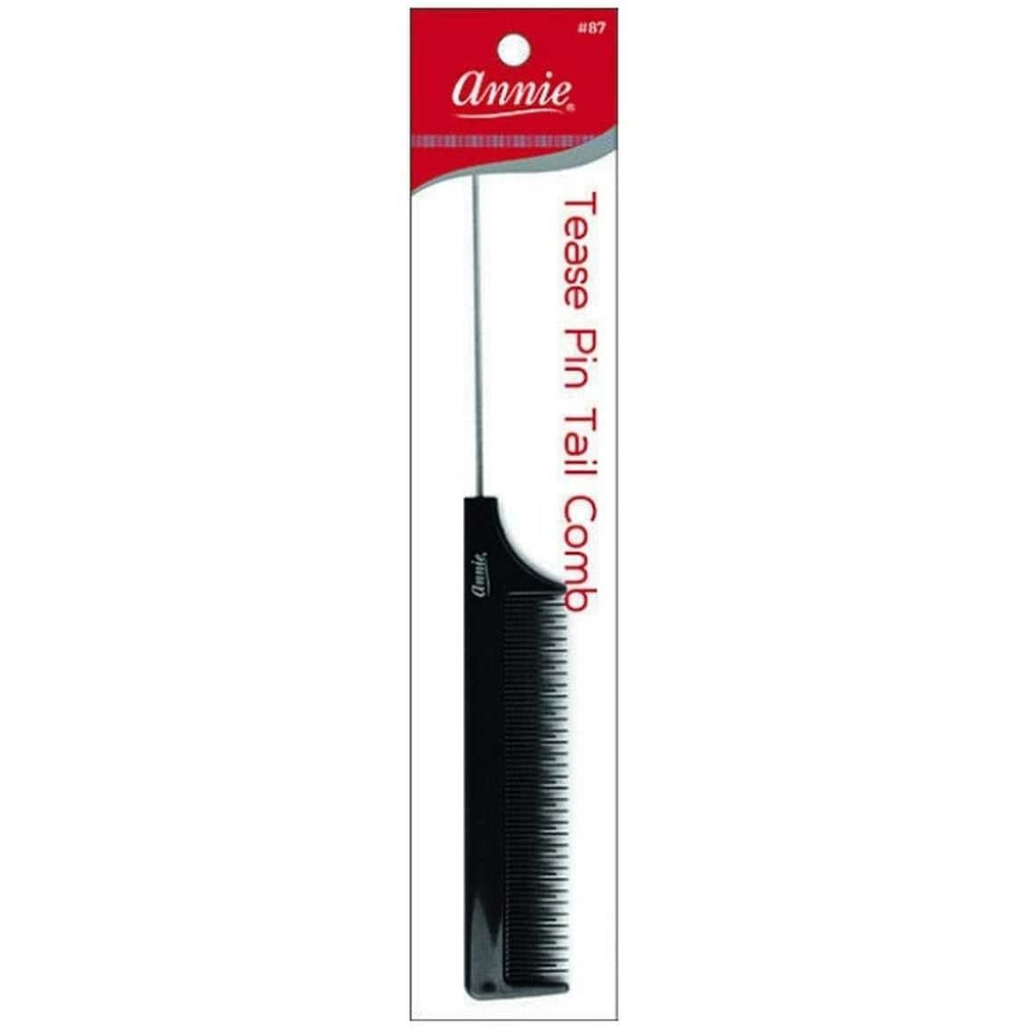 Annie Tease Pin tail comb Black