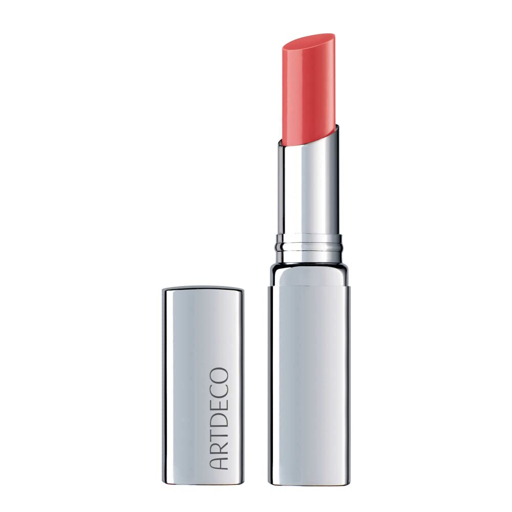 ARTDECO Color Booster Lip Balm in coral - nourishing lip balm with color-adapting pigments - lip plumper with spearmint flavor -