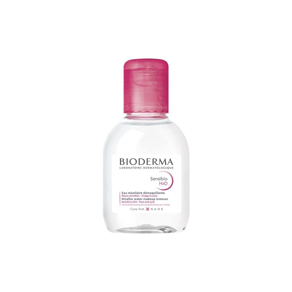 Bioderma - Sensibio H2O - Micellar Water - Cleansing And Make-Up Removing - Refreshing Feeling - For Sensitive Skin, 3.4 Fl Oz (