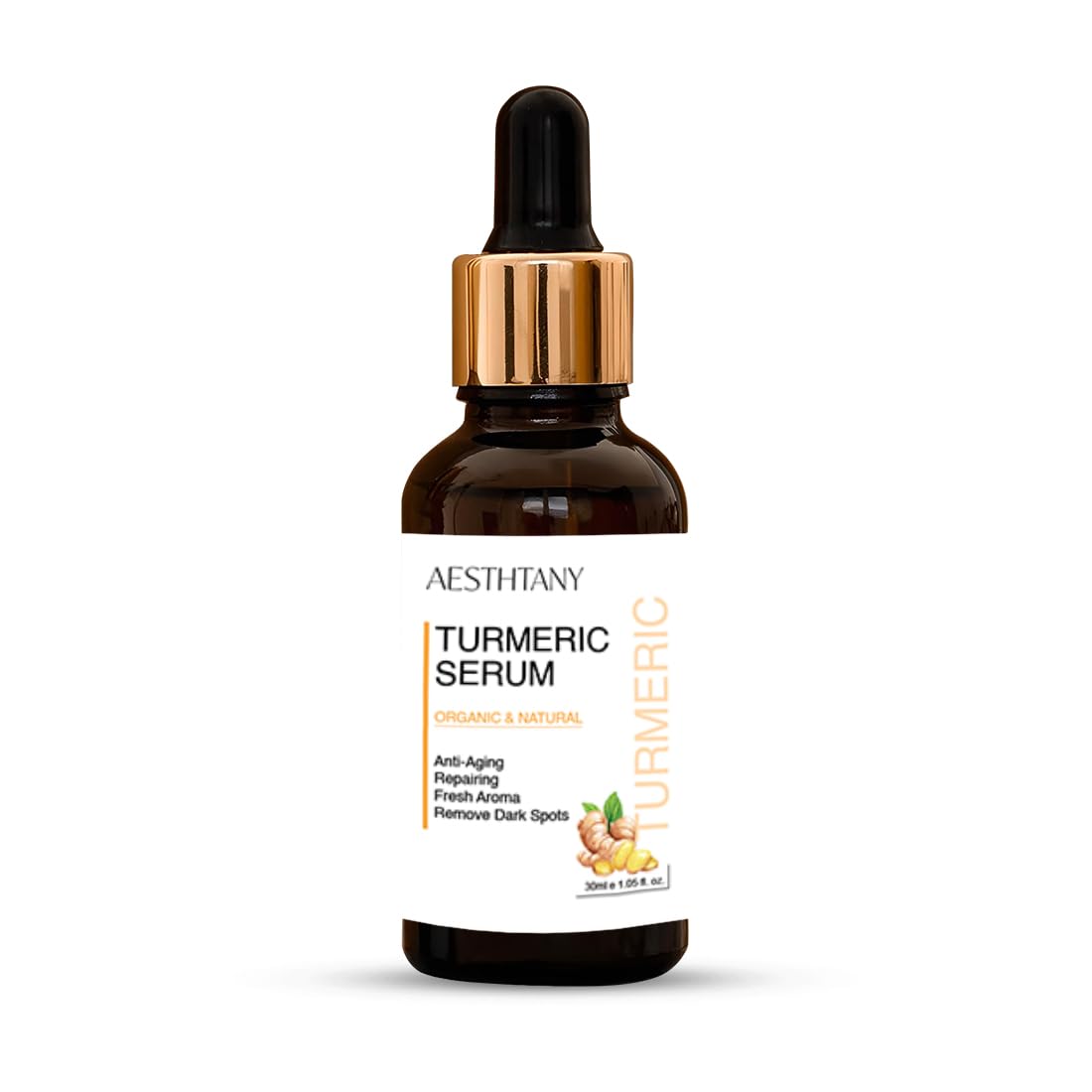Detailr Turmeric Facial Serum For Women & Men | Skin Brightening, Even Tone, Hydrating & AntiAging Face Serum | Lightweight Dai