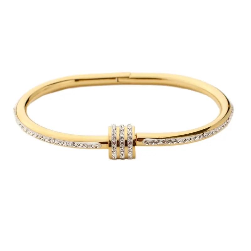 MEENAZ bracelet for women Diamond Bangles for women Anti Tarnish Stylish Adjustable Bracelet for girls Rose gold Kada for Women 