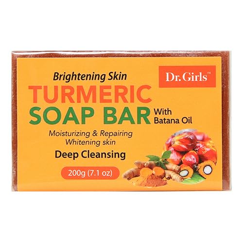 Dr.Girls Turmeric Deep Cleansing Soap Bar 7.1oz/ 200g (Batana Oil)
