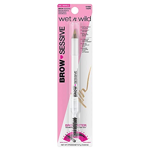 Eyebrow Pencil By Wet N Wild Brow-Sessive Brow Makeup Pencil Liner Blending Brush, Precise, Fine Tip, Shapes, Defines, Fills, Bl