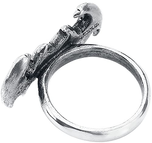 Alchemy Gothic Black Soul Ring - Q / 8.5