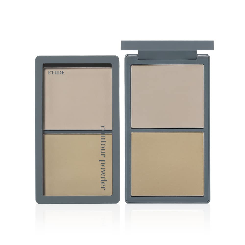 ETUDE Contour Powder - Re-illumination | Bronzer And Contour Palette To Effortlessly Define The Face Like A Selfie | Smooth, Vel