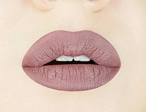 Aromi Desert Taupe Matte Liquid Lipstick | Greige, Grey Beige Lip Color, Long-Lasting Lipstick, Handmade, Day To Night (Desert T
