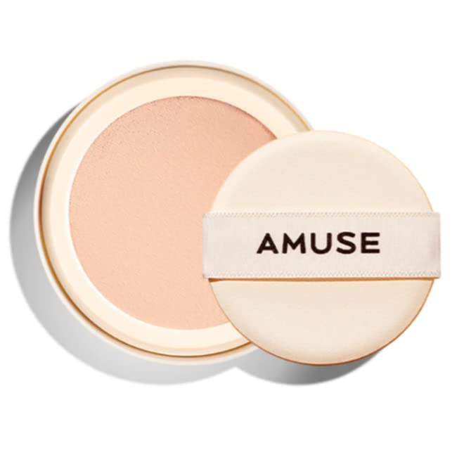 AMUSE SEOUL Dew Jelly Vegan Cushion Foundation Glow Dewy Finish Clean Beauty Dry and Sensitive Skin Eco-Friendly (01 SOONSOO REF