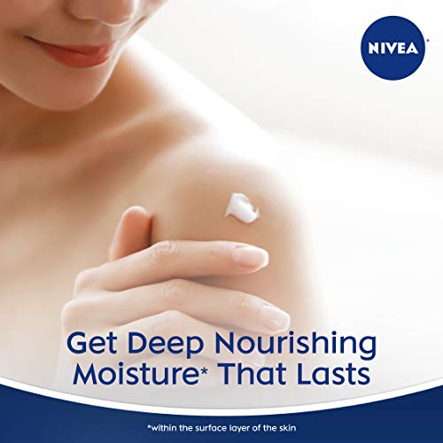 Nivea Shea Nourish Body Lotion, Dry Skin Lotion With Shea Butter, 16.9 Fl Oz Pump Bottle