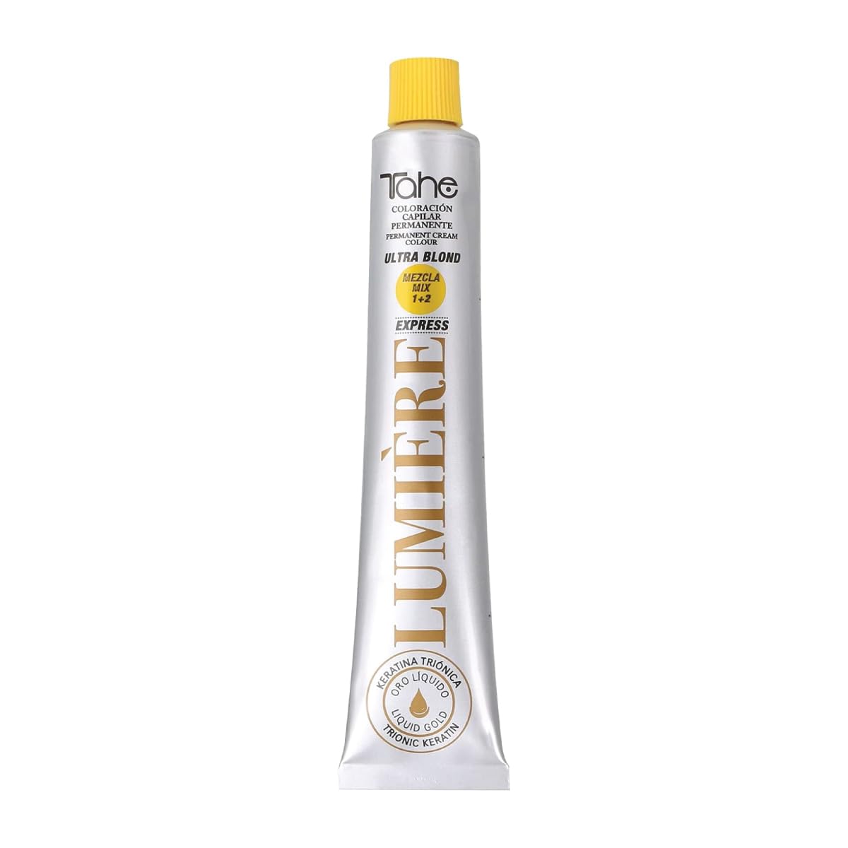 Tahe Lumiere Express Permanent Hair Color Cream, 100ml (111 Platinum Intense Ash Blonde, 100ml)